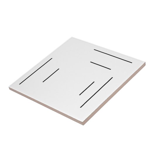 Art Deco Burst Matching Ceramic Tegel Tegeltje (Zijkant)