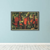 Art Deco Business Industrial Manufacturing Canvas Afdruk (Insitu (Houten vloer))