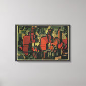 Art Deco Business Industrial Manufacturing Canvas Afdruk (Voorkant)