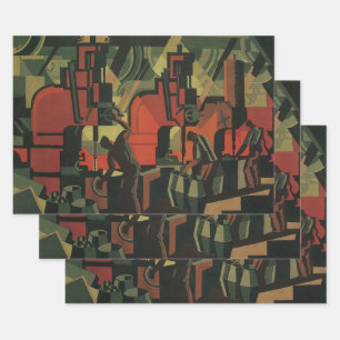  Art Deco Business Industrial Manufacturing Inpakpapier Vel