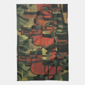 Art Deco Business Industrial Manufacturing Theedoek (Verticaal)