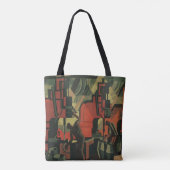 Art Deco Business Industrial Manufacturing Tote Bag (Achterkant)