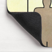 Art Deco Business Wheel and Machine Worker Muismat (Hoek)