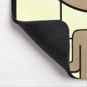 Art Deco Business Wheel and Machine Worker Muismat (Hoek)