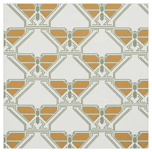 Art Deco Butterflies Stof (Swatch)