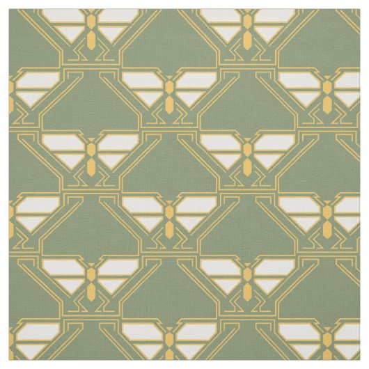 Art Deco Butterflies Stof (Swatch)