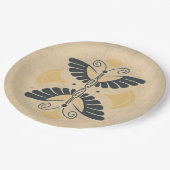 Art Deco Butterfly Motif Papieren Bordje (Gekanteld)