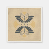  Art Deco Butterfly Motif Servet (Voorkant)