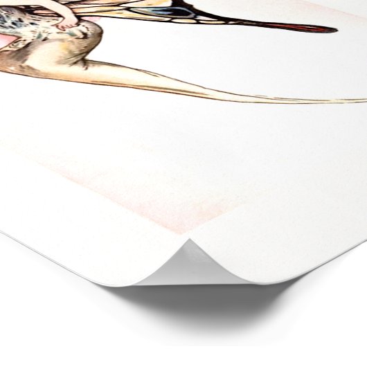 Art Deco Butterfly Poster (Hoek)