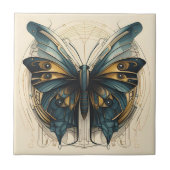 Art Deco Butterfly Tegeltje (Voorkant)