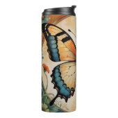 Art Deco Butterfly Tumbler Thermosbeker (Gedraaid links)