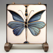 Art Deco Butterfly Wall Decor Art Nouveau Keramiek Tegeltje