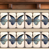 Art Deco Butterfly Wall Decor Art Nouveau Keramiek Tegeltje