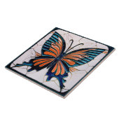 Art Deco Butterfly Wall Decor Art Nouveau Keramiek Tegeltje (Zijkant)