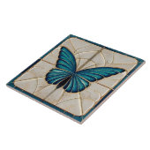 Art Deco Butterfly Wall Decor Art Nouveau Tegeltje (Zijkant)