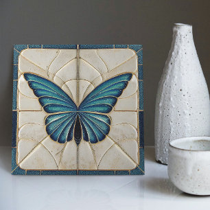 Art Deco Butterfly Wall Decor Art Nouveau Tegeltje