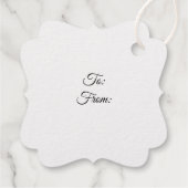 Art deco cadeaukaart bedankjes labels (Achterkant)