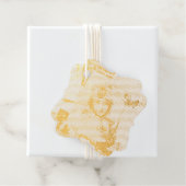 Art deco cadeaukaart bedankjes labels (Met doos)