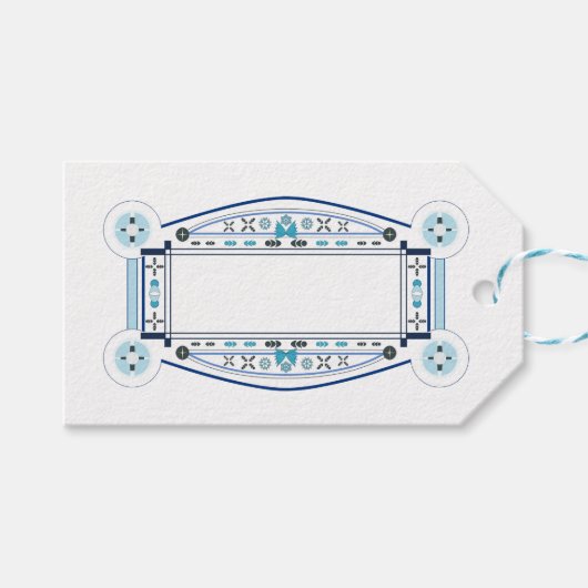 Art Deco Cadeaulabel (Voorkant (Horizontaal))