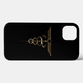 Art Deco Caduceus Case-Mate iPhone Case (Achterkant (horizontaal))