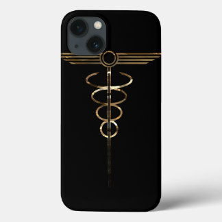 Art Deco Caduceus iPhone 13 Hoesje
