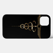 Art Deco Caduceus Case-Mate iPhone Case (Achterkant (horizontaal))