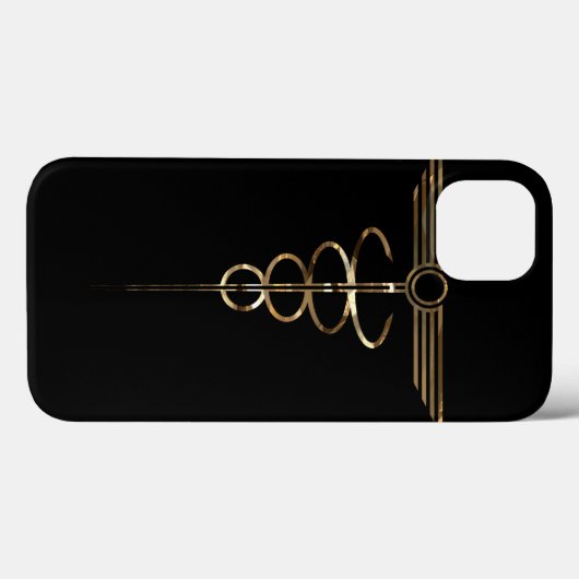 Art Deco Caduceus Case-Mate iPhone Case (Achterkant (horizontaal))
