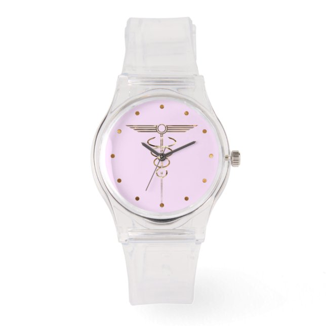 Art Deco Caduceus Horloge (Voorkant)