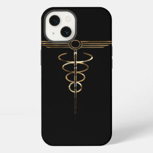 Art Deco Caduceus iPhone 13 Hoesje