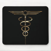 Art Deco Caduceus Muismat (Voorkant)