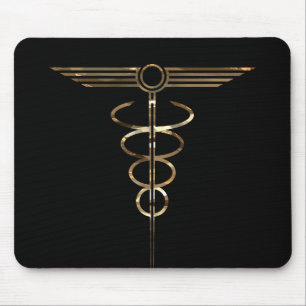 Art Deco Caduceus Muismat