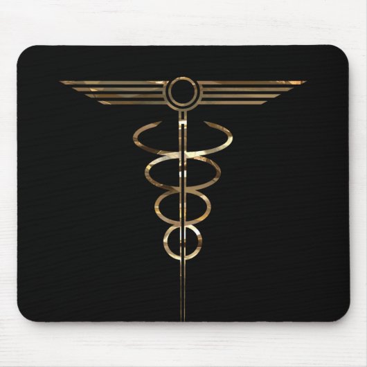 Art Deco Caduceus Muismat (Voorkant)