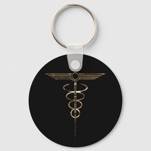 Art Deco Caduceus Sleutelhanger (Voorkant)