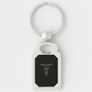 Art Deco Caduceus Sleutelhanger
