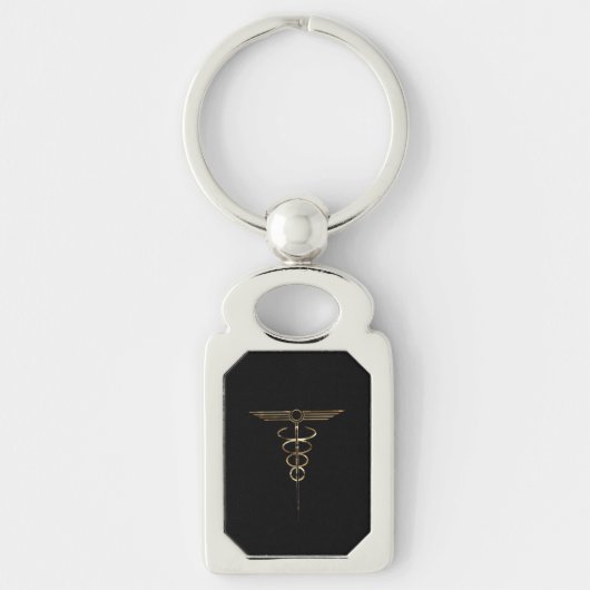 Art Deco Caduceus Sleutelhanger (Voorkant)
