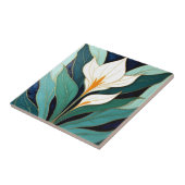 Art Deco Calla Lily Flower Tegeltje (Zijkant)
