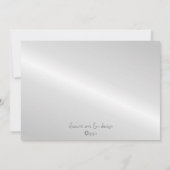 Art Deco Calla Lily Wedding Uitnodiging (Achterkant)
