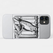 Art Deco carved stone falcon - zilver Case-Mate iPhone Case (Achterkant (horizontaal))