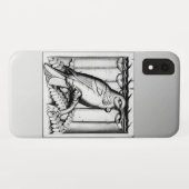 Art Deco carved stone falcon - zilver Case-Mate iPhone Case (Achterkant (horizontaal))