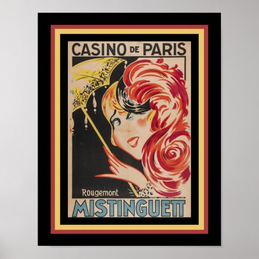 Art Deco Casino de Paris Cabaret Poster (Voorkant)
