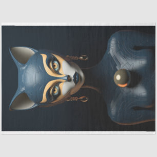 Art Deco Cat Decoupage Tissuepapier