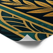 Art Deco Cat Fish Trophy Wall Art Poster (Hoek)