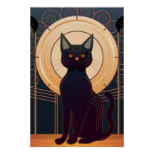 Art Deco Cat