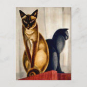 Art Deco Cats Briefkaart (Voorkant)