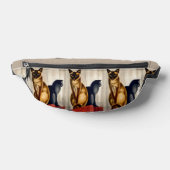 Art Deco Cats Heuptasje (Liggend)