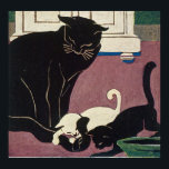 Art Deco Cats Poster<br><div class="desc">Art Deco Origineel,  gewijzigd Art Poster</div>