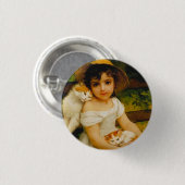 Art Deco Cats Ronde Button 3,2 Cm (Voorkant /achterkant)