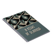 Art Deco Celebration | Pearl & Sunburst Wedding Notitieboek (Rechterzijde)