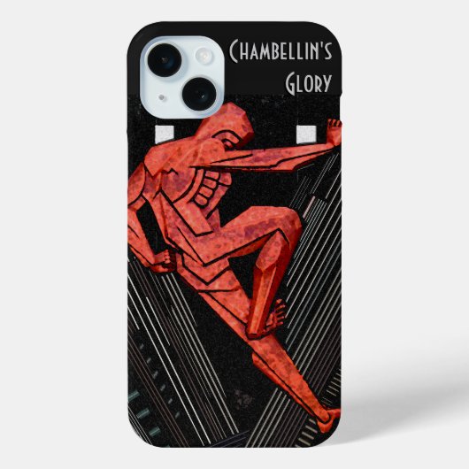 Art Deco Chambellan's Glory - Gepersonaliseerd Case-Mate iPhone Case (Achterkant)