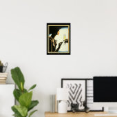 Art Deco "Champagne" 12 x 16 Afdrukken Poster (Thuiskantoor)